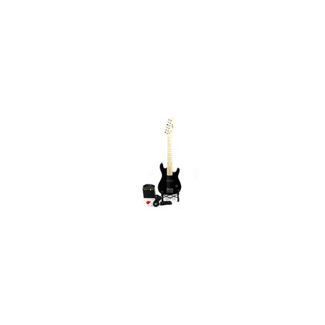 PAQUETE GUITARRA ELECTRICA JR LOGAN NEG.
