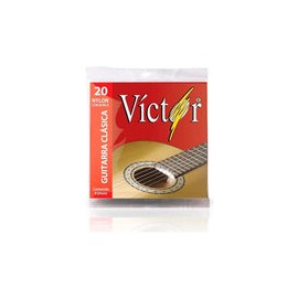 CUERDAS VICTOR GUITARRA CLÁSICA NYLON NEGRO VCGS-20
