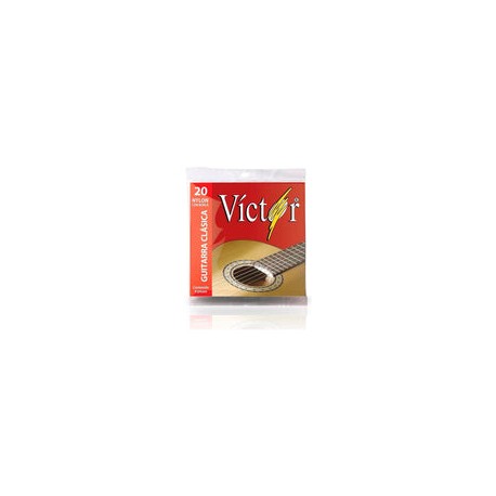 CUERDAS VICTOR GUITARRA CLÁSICA NYLON NEGRO VCGS-20
