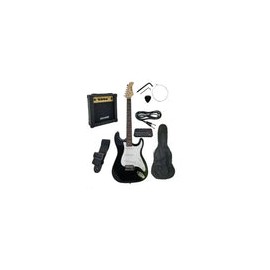 PAQUETE DE GUITARRA ELECTRICA NEGRA BELLATOR