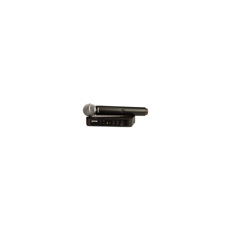 MICROFONO DE MANO SHURE BLX24/SM58-J11 SISTEMA INALAMBRICO