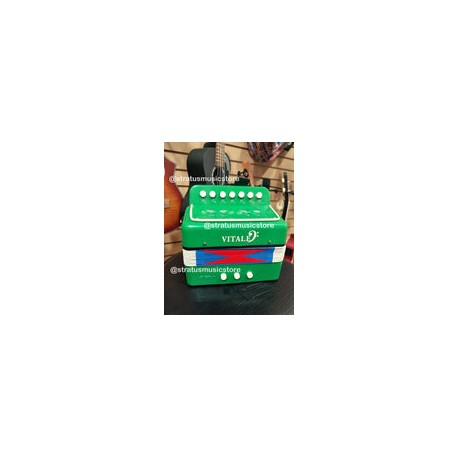 ACORDEON VITALE INFANTIL 7 KEY 2BS VERDE