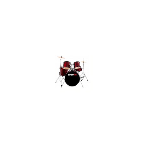 BATERIA DRUMCO 5 PZS ROJA 22/13/12/16/14